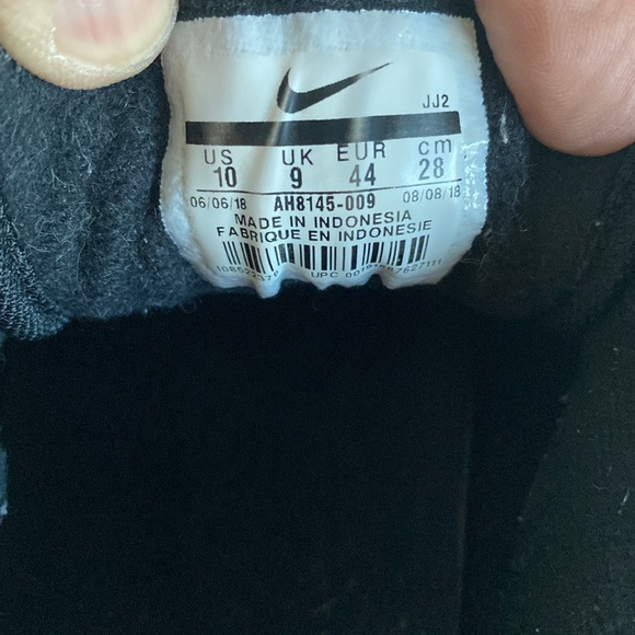 NIKE Air Max 1 Men’s Black/ LightBone AH8145-009-Sneakers Size 10 - Picture 9 of 9